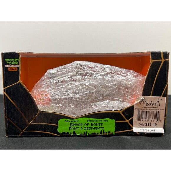 Lemax Halloween Village Bridge Of Bones Figurine With Pumpkins - Picture 8 of 11